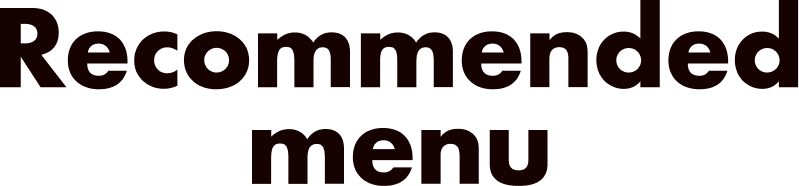 recommended menu